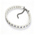 Pearl and crystal necklace collar from multiple angles
