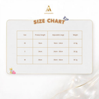 Pearl and crystal cat necklace collar size chart