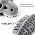 Soft plush construction and padded bone details