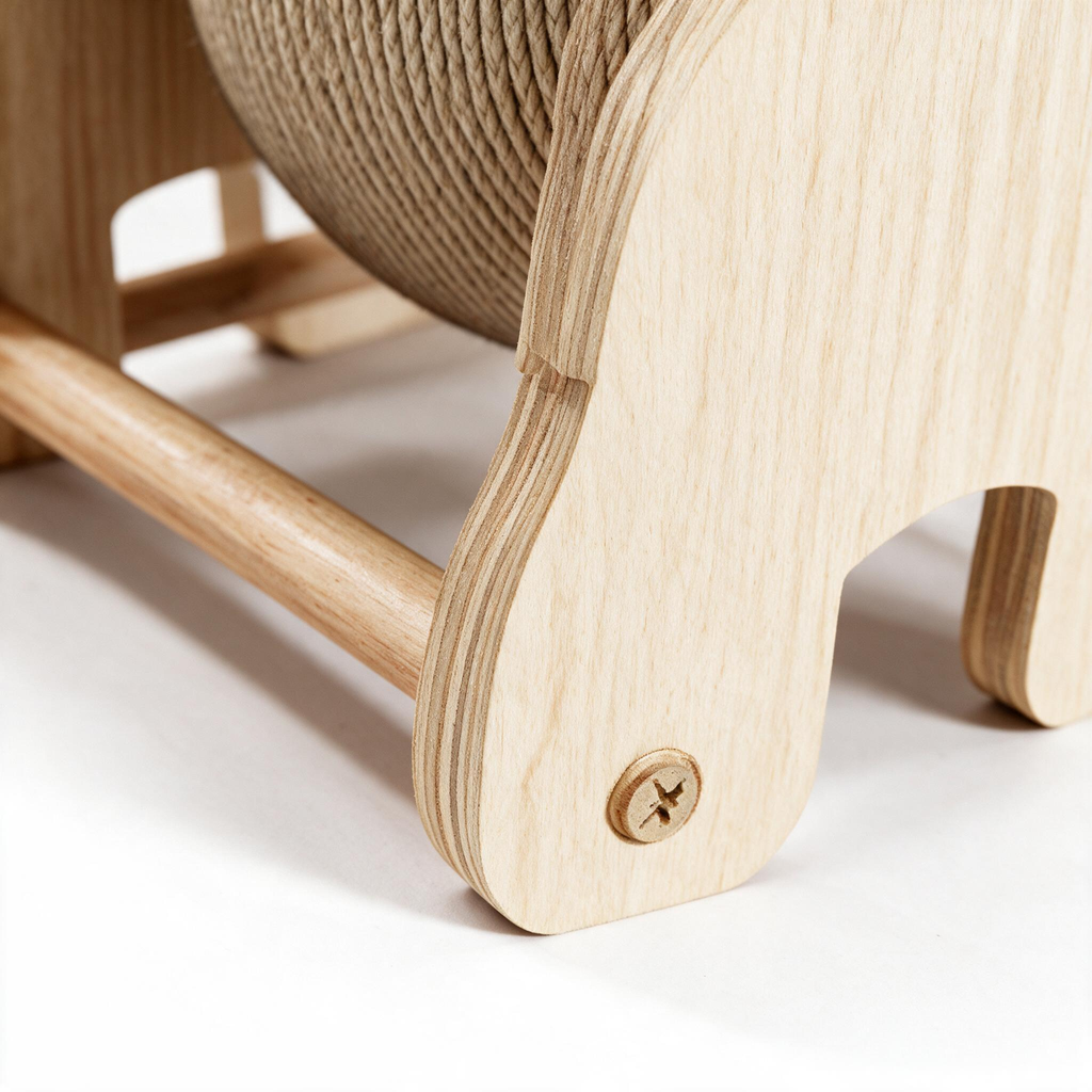 Wooden frame and crossbar construction detail