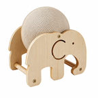 Elephant wooden rotating cat scratcher ball