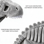 Soft plush construction and padded bone details