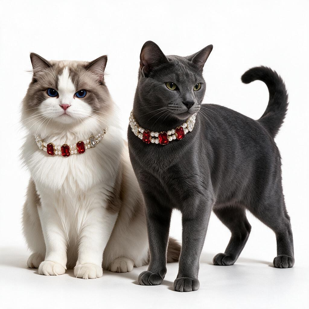 Square-Cut Crystal & Pearl Necklace Collar