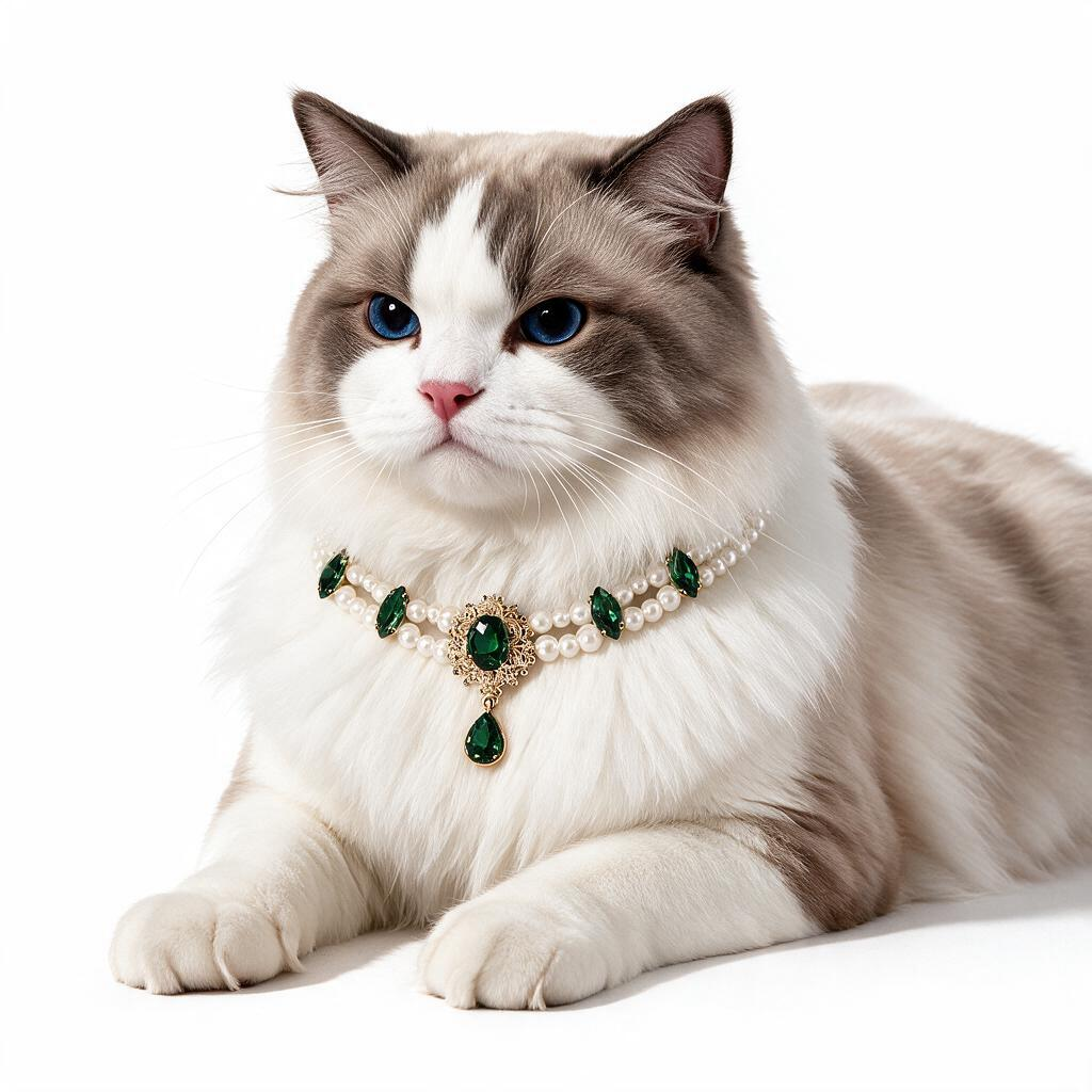 Pearl & Gemstone Pendant Necklace Collar