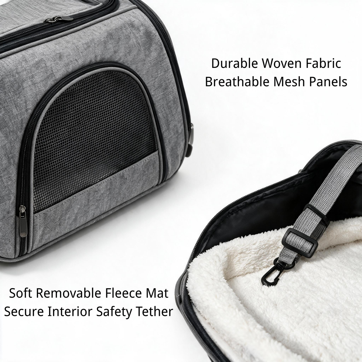 Fabric mesh and hardware material details