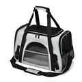 Black and grey pet travel carrier