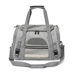 Grey pet travel carrier