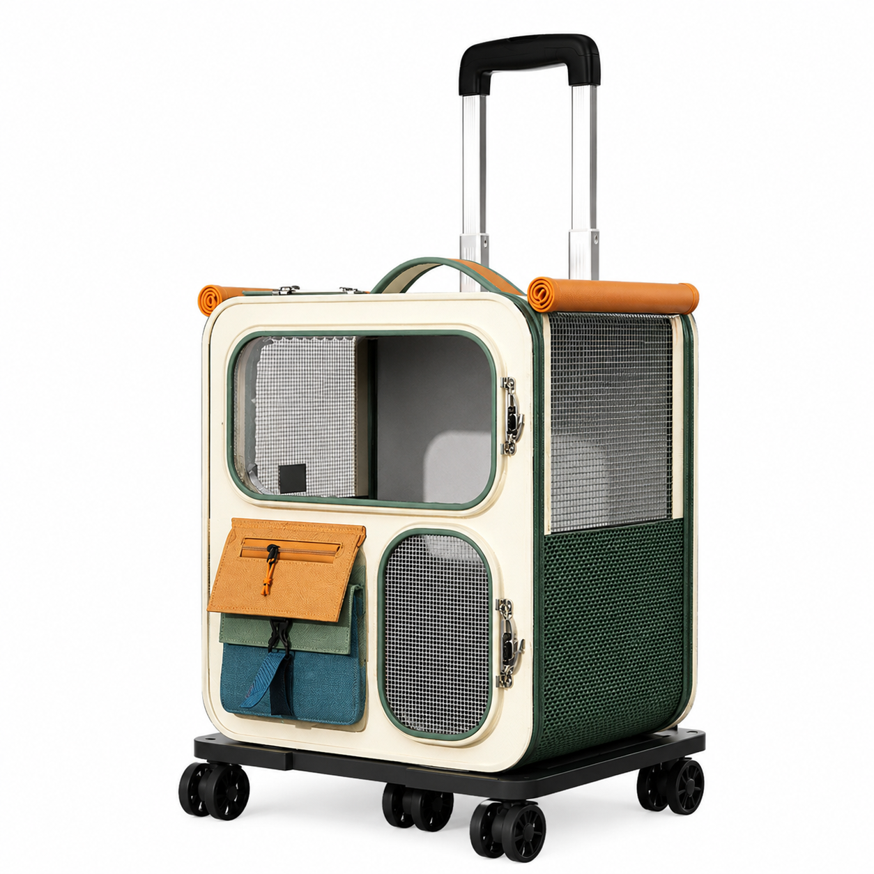 PTB003 Green Backpack + Trolley