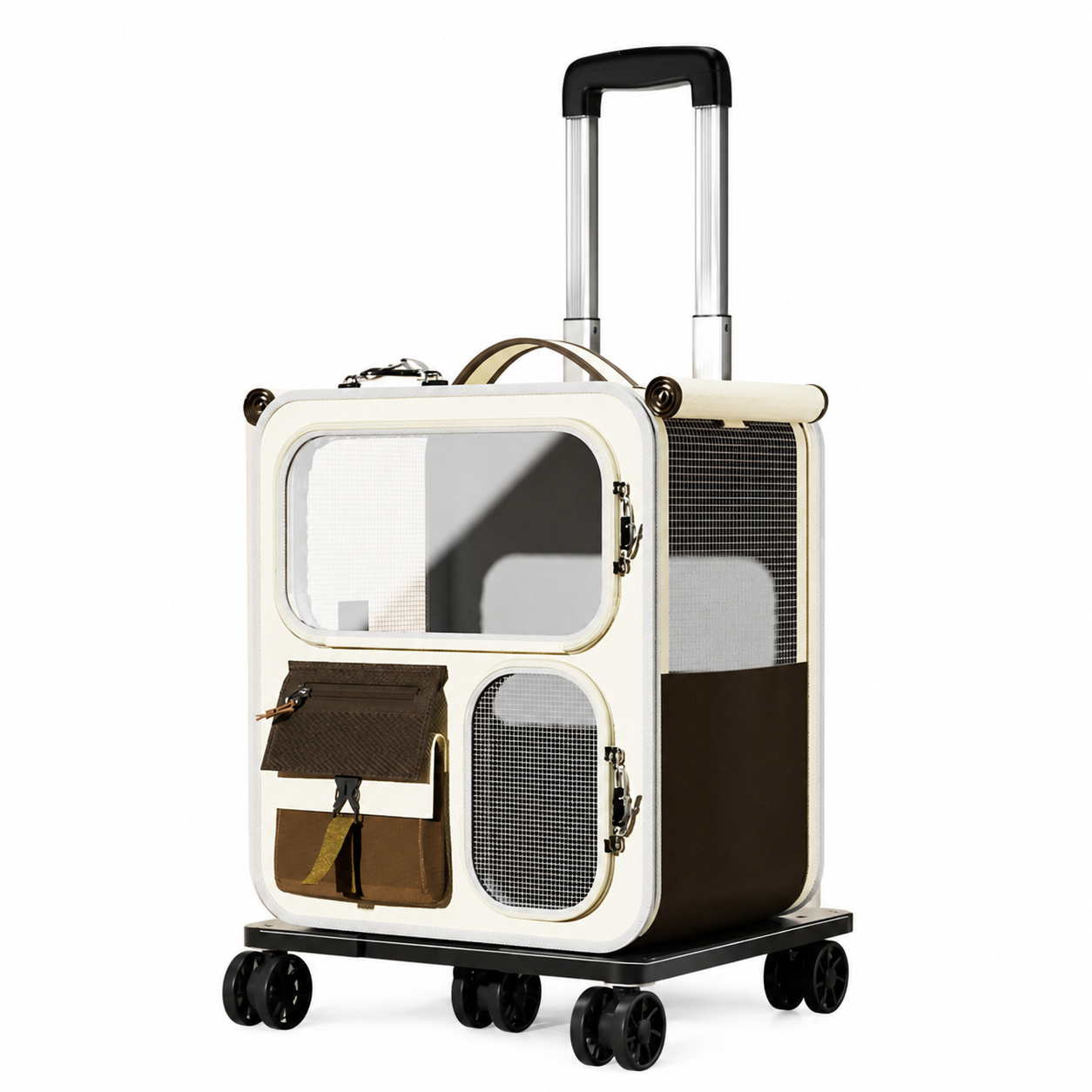 PTB003 Khaki Backpack + Trolley