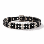 Black pearl and crystal pet collar only